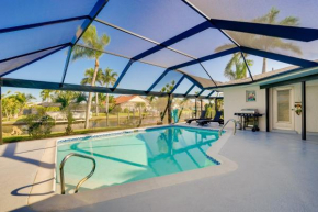 Screened Lanai with TV Waterfront Cape Coral Home!